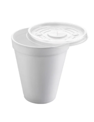 VASO POREX + TAPA 200CC 7oz
