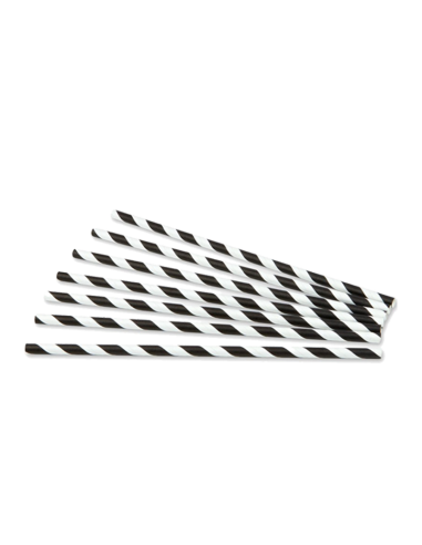 CAÑITAS DE PAPEL RAYADAS BLANCAS Y...