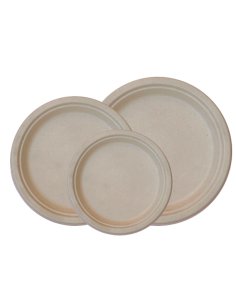 PLATO FIBRA CAÑA DE AZUCAR