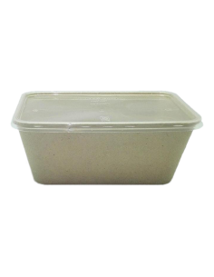 ENVASE RECTANGULAR FIBRA DE...